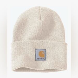 NEW Carhartt Knit Cuffed Beanie A18-BK Winter White One Size Fits Adult Hat Cap
